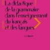 La didactique de la grammaire dans l'enseignement des langues
